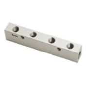Eloxierter Ventilverteiler - 1x G3/8 Buchse, 2x G1/4 Buchse aus Aluminium Eloxierter Ventilverteiler - 1x G3/8 Buchse, 2x G1/4 Buchse aus Aluminium
