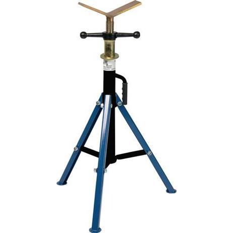 Faltbarer Rohrbock mit V-Kopf und Sicherheitsring - Tragkraft 1500 kg, Gewicht 12 kg Faltbarer Rohrbock mit V-Kopf und Sicherheitsring - Tragkraft 1500 kg, Gewicht 12 kg