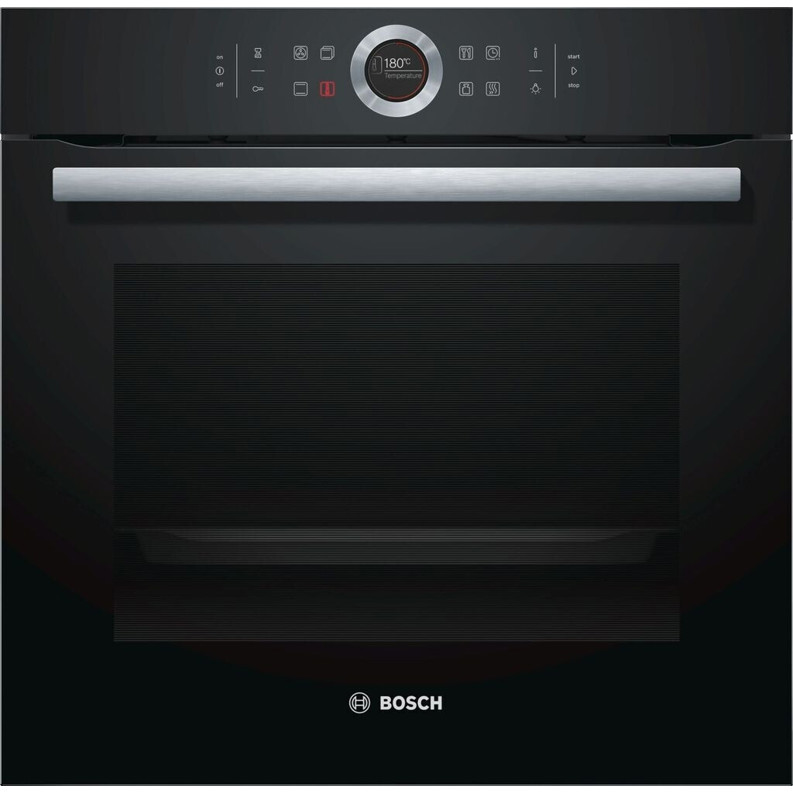 Bosch Einbaubackofen HBG635BB1 - Hochleistungs-Backofen mit 9 Funktionen und integrierter Mikrowelle