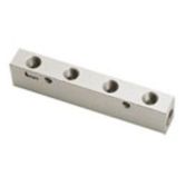 Eloxierter Ventilverteiler – 1 x G1/4 Buchse & 3 x G1/8 Buchse aus Aluminium Eloxierter Ventilverteiler – 1 x G1/4 Buchse & 3 x G1/8 Buchse aus Aluminium