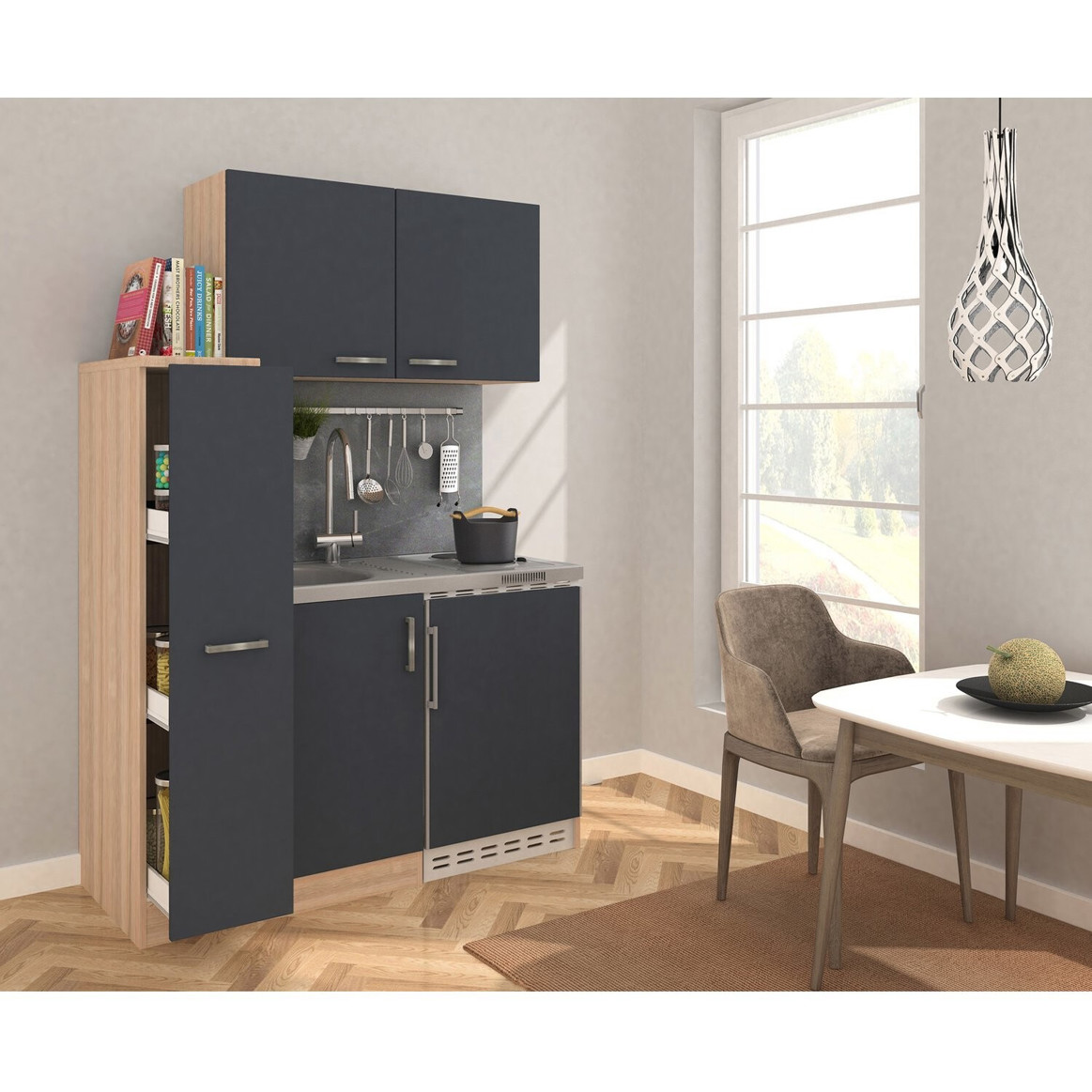 Respekta MK130E Kompaktküche - Elegant und Funktional