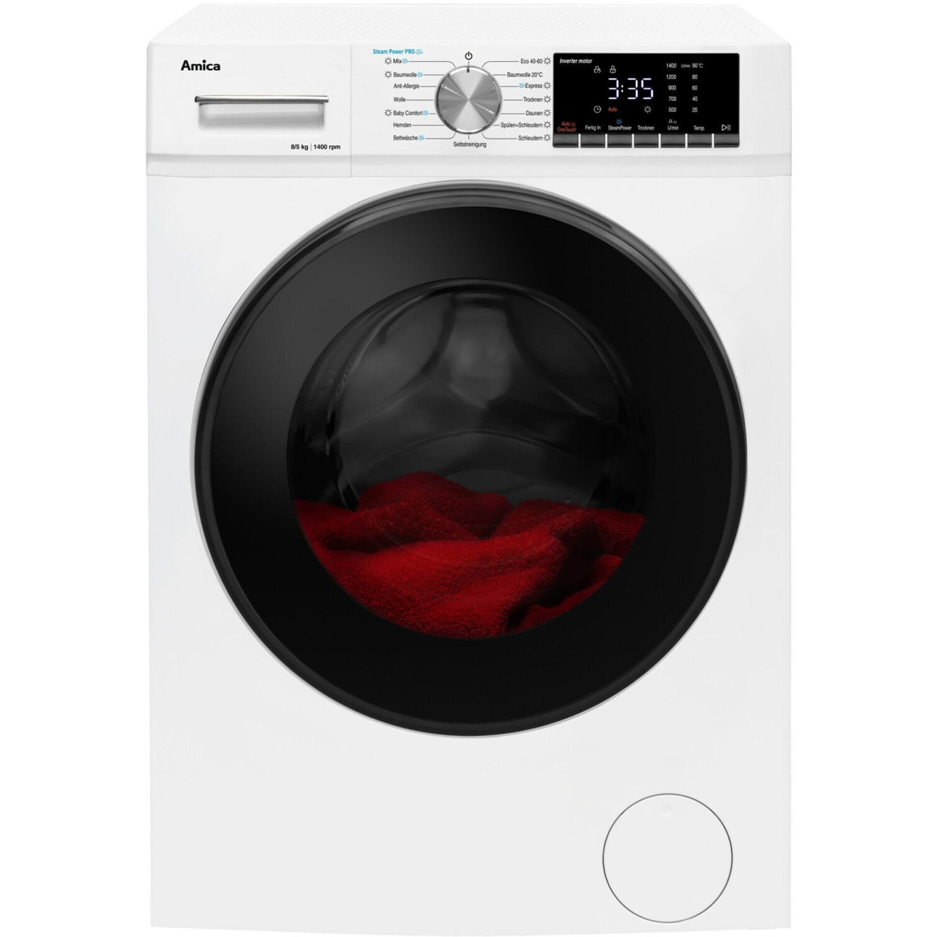 Amica WAT 404 600 Waschtrockner - Effiziente 2-in-1-Lösung für Ihre Wäsche Amica WAT 404 600 Waschtrockner - Effiziente 2-in-1-Lösung für Ihre Wäsche