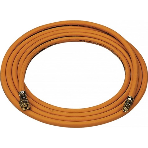 Hochdruck Propangasschlauch 4x4mm mit G3/8 Zoll Anschlüssen - 5m Länge Hochdruck Propangasschlauch 4x4mm mit G3/8 Zoll Anschlüssen - 5m Länge