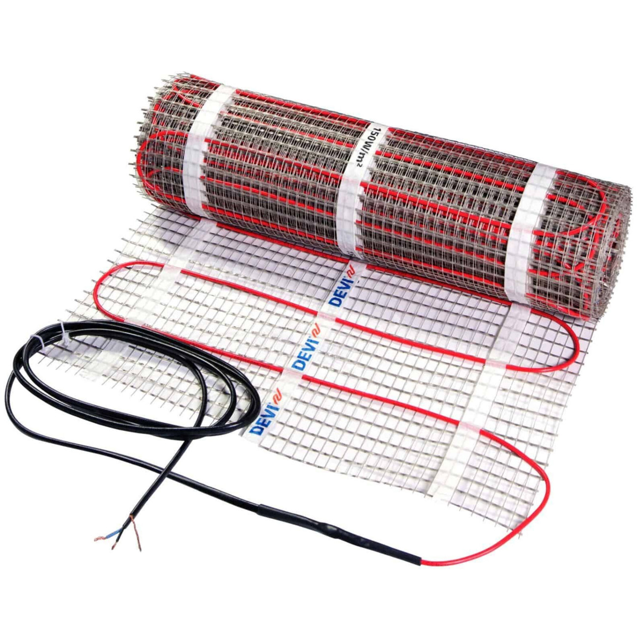 Devi DTIR-150 Dünnbett-Heizmatte - 150W/m² für 12m² - Fußbodenheizung (83-030588)