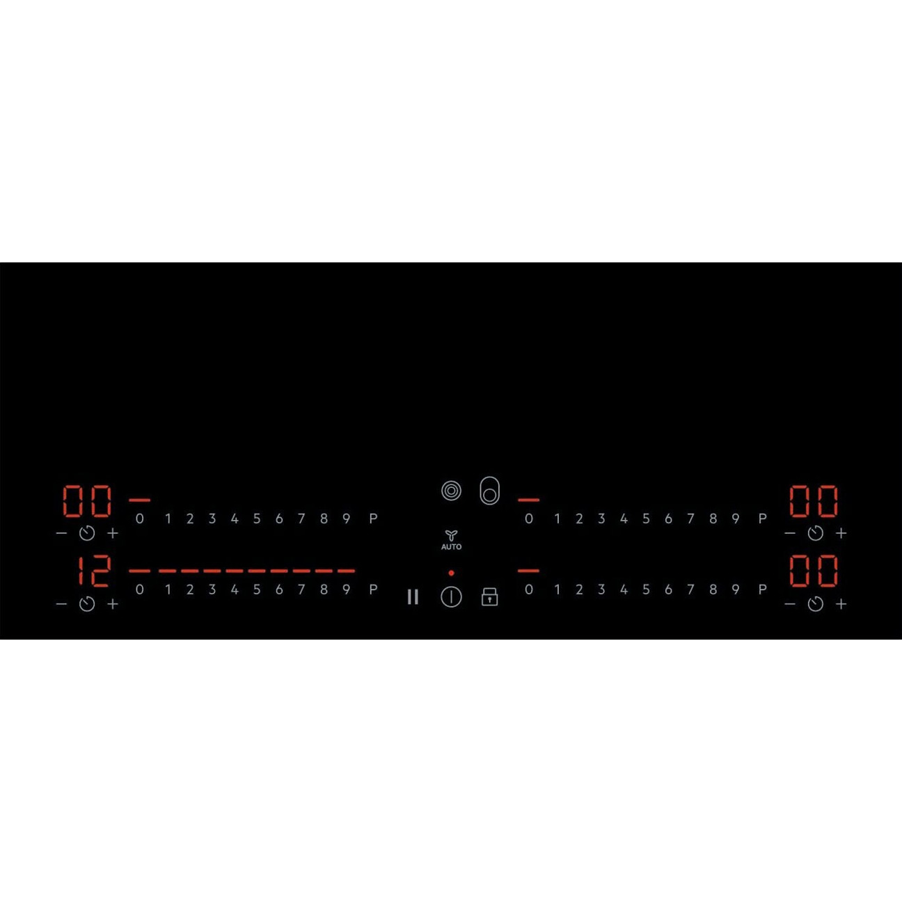 AEG HKA8578RAD Induktionskochfeld mit Bridge-Funktion, 78 cm, 4 Heizkreisen