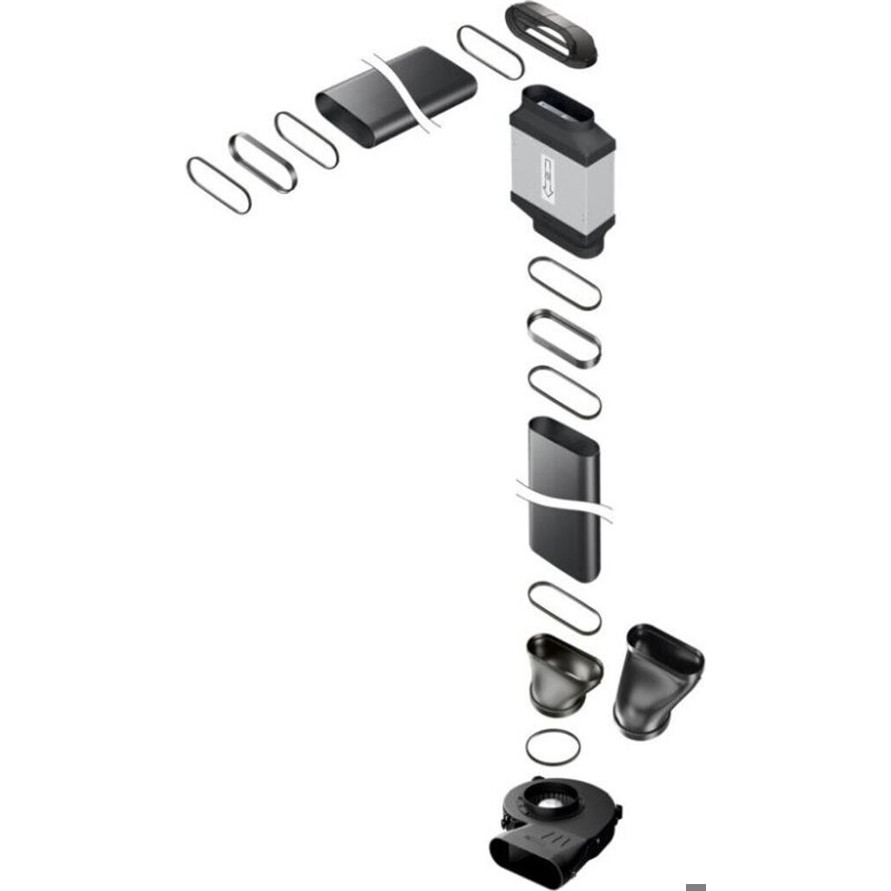 Bora UESDFSL Universal Ecotube Set - Dunstabzugshauben-Zubehör mit USDF und ULS