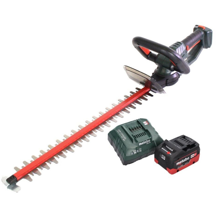 Metabo HS 18 LTX 55 - Akku Heckenschere 18 V, 53 cm, inkl. 1x 5,5 Ah Akku & Ladegerät Metabo HS 18 LTX 55 - Akku Heckenschere 18 V, 53 cm, inkl. 1x 5,5 Ah Akku & Ladegerät