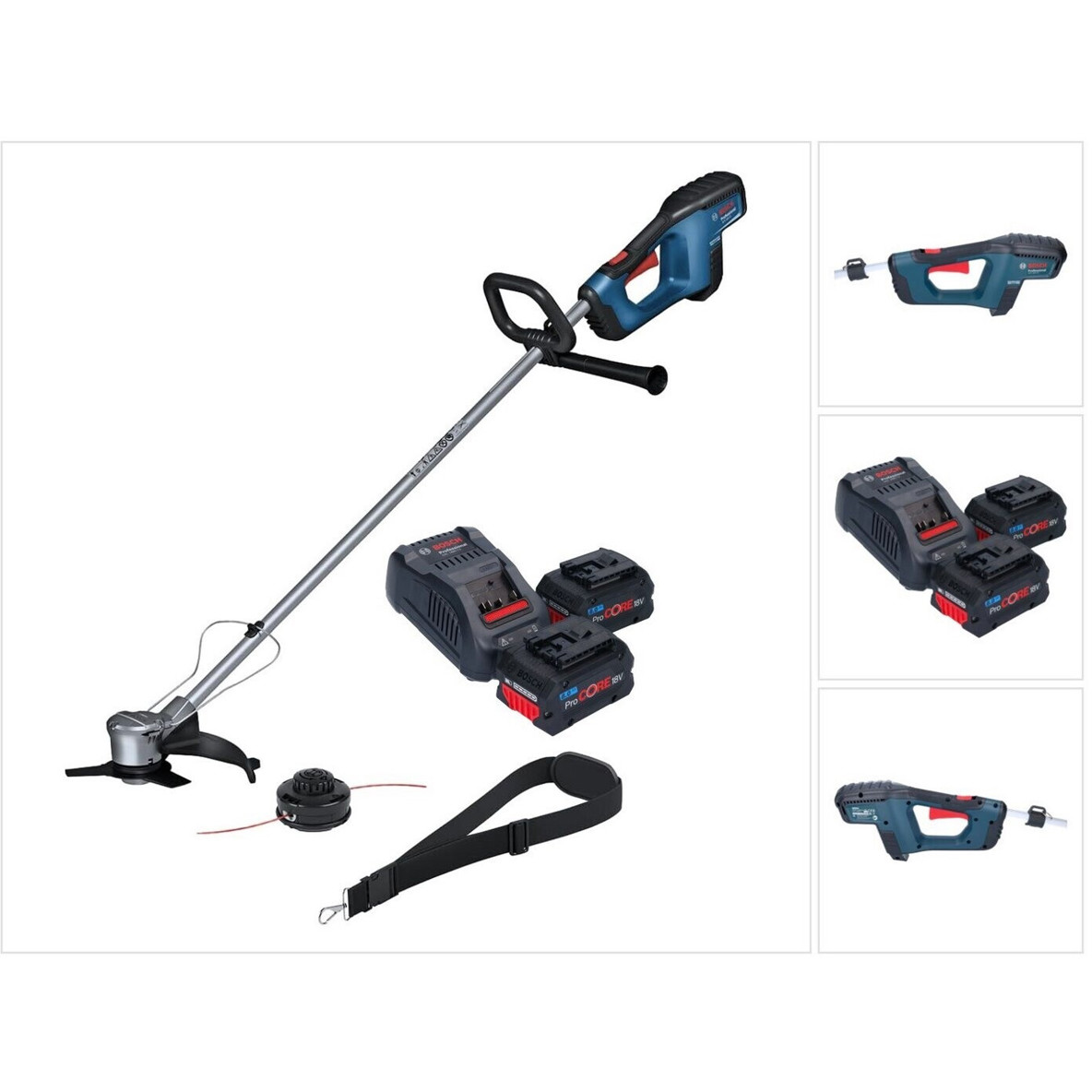 Bosch GFR 18V-23 Professional Motorsense Set - 2x ProCORE Akku 8,0 Ah + Ladegerät