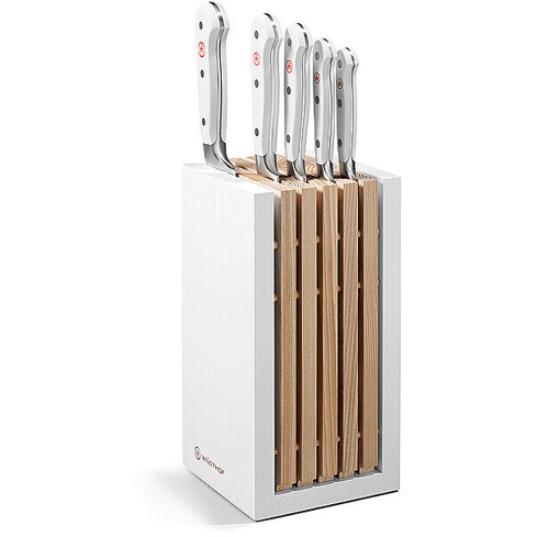 Wüsthof 5-teiliges Messerset mit Brotmesser und Messerblock – Classic White Wüsthof 5-teiliges Messerset mit Brotmesser und Messerblock – Classic White