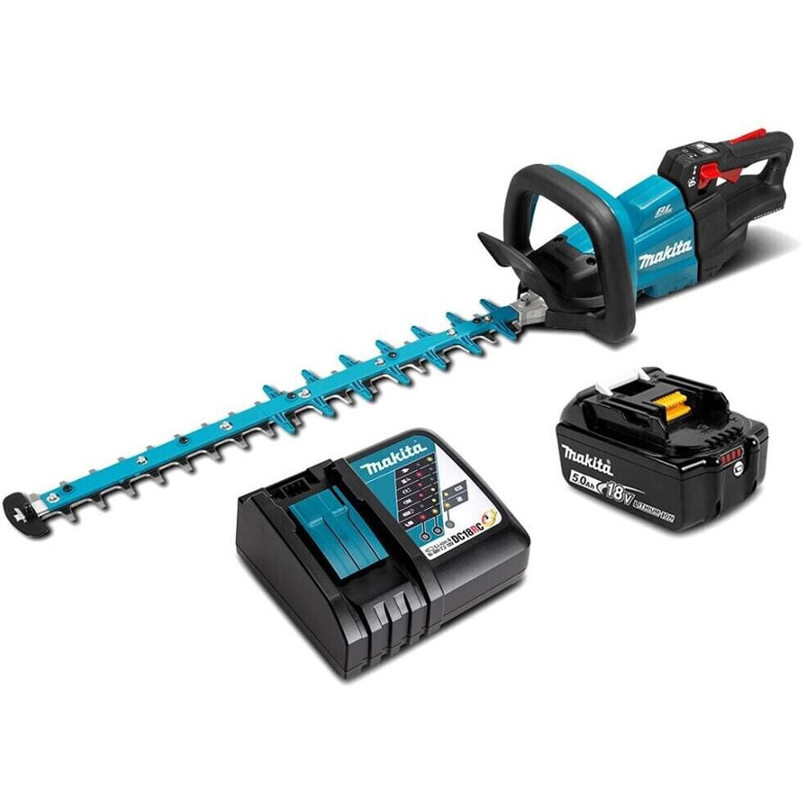 Makita DUH602 RT1 - Heckenschneider Set (1 x 5 Ah Akku + Schnellladegerät) Makita DUH602 RT1 - Heckenschneider Set (1 x 5 Ah Akku + Schnellladegerät)