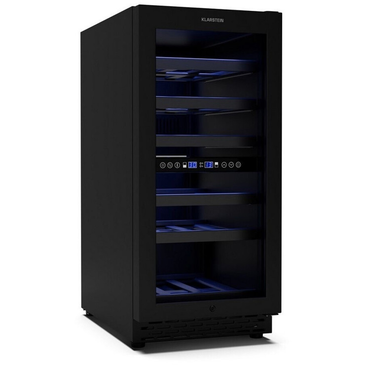 Klarstein Vinovilla 30 Duo - Weinkühlschrank Mattschwarz