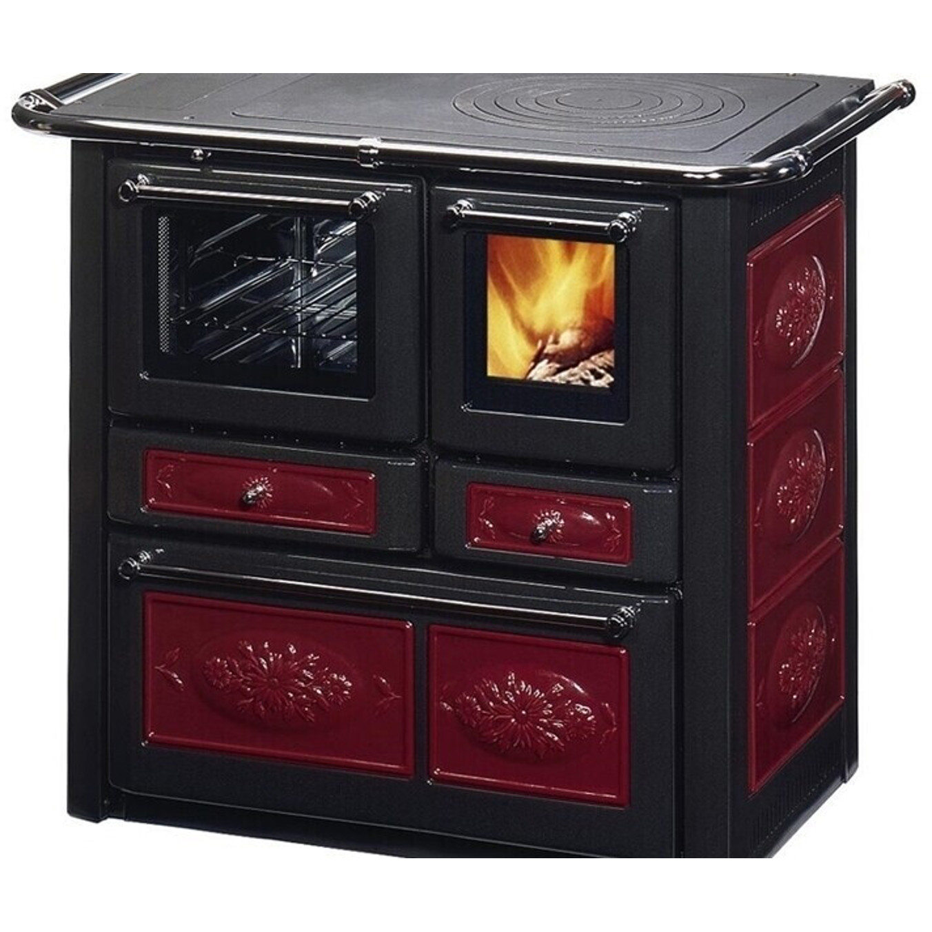 Wamsler K 85 F - Rot Keramik Küchenofen (links)