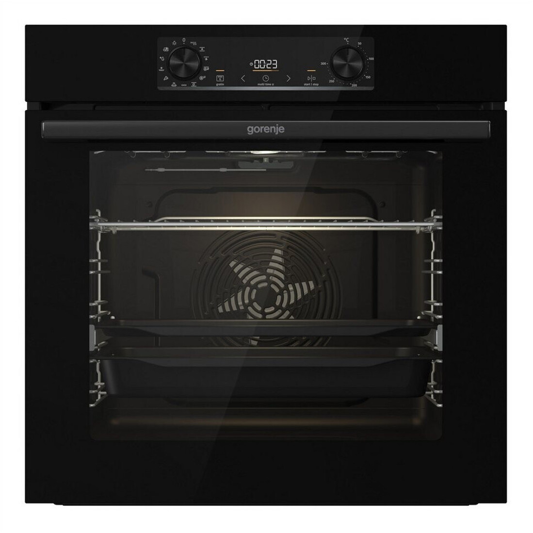 Gorenje Einbaubackofen BOS6737E13BGOT mit ECT643BSCOT Kochfeld - Multifunktional mit Touchscreen & Energiekategorie A+