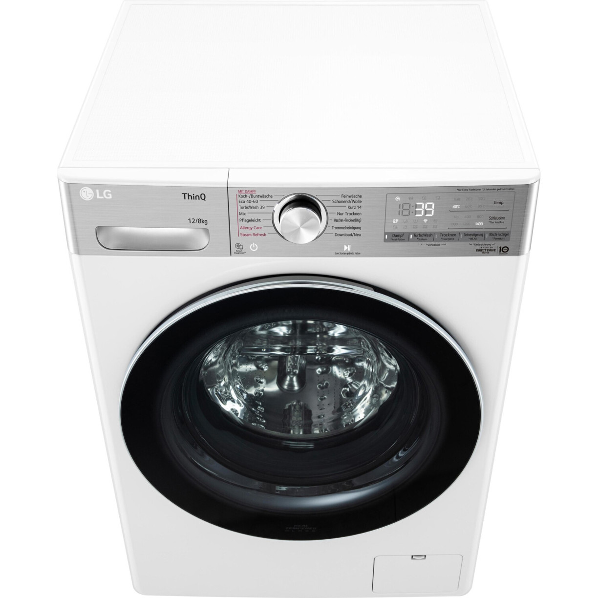 LG Waschtrockner V9WD128H2 - Effiziente 2-in-1 Lösung mit 128 kg Kapazität