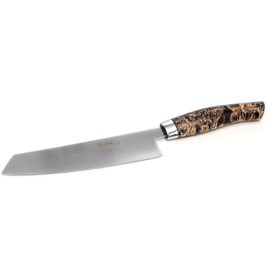 Nesmuk SOUL Kochmesser 180 mm - Niobstahl, 60 HRC, einseitiger Hohlschliff, verschiedene Griffe in Karelischer Maserbirke Nesmuk SOUL Kochmesser 180 mm - Niobstahl, 60 HRC, einseitiger Hohlschliff, verschiedene Griffe in Karelischer Maserbirke