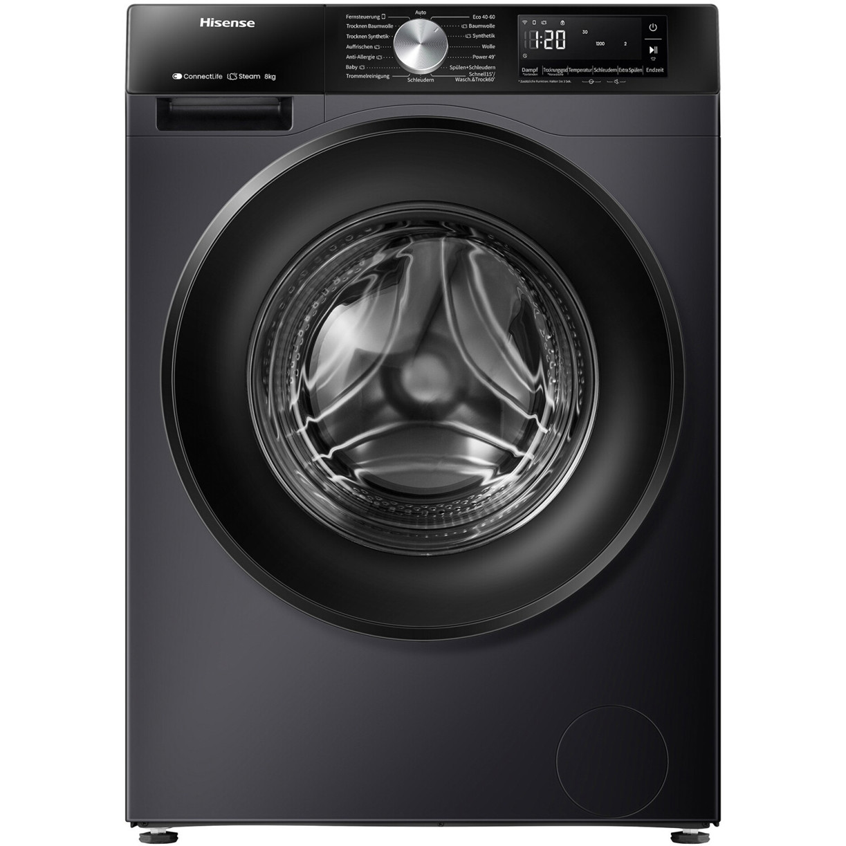 Hisense WD3S8043BB3 Waschtrockner - Effizient, Kompakt & Vielseitig Hisense WD3S8043BB3 Waschtrockner - Effizient, Kompakt & Vielseitig