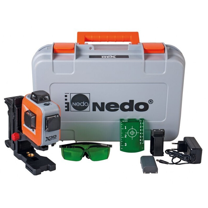 Nedo X-LINER 3D Laser Level - Grün (460876) Nedo X-LINER 3D Laser Level - Grün (460876)