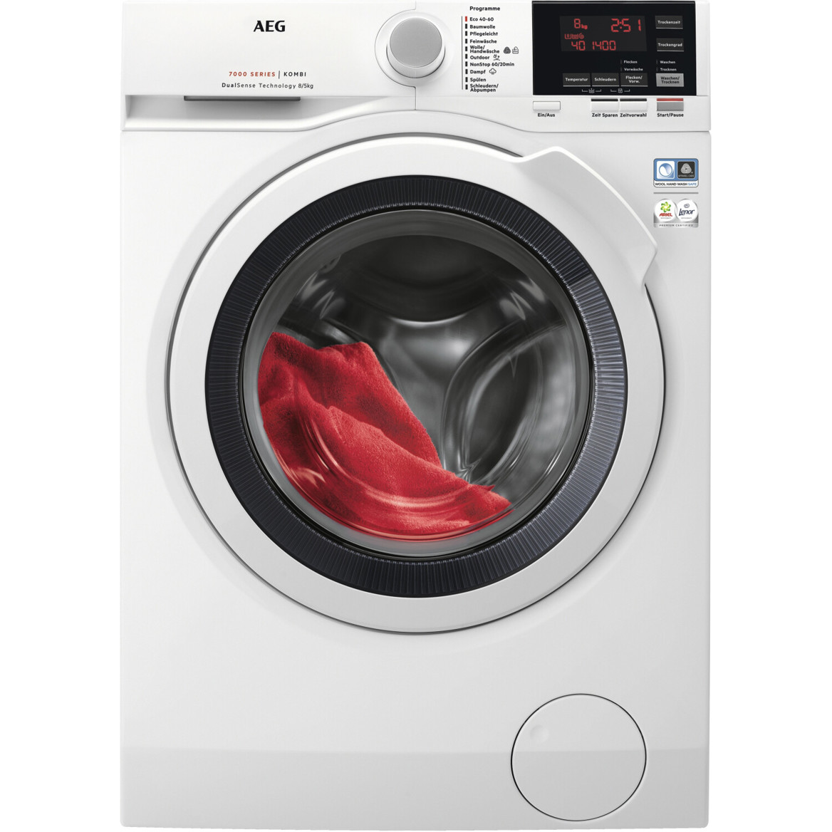 AEG L7WBA60680 Waschtrockner - 10 kg Wasch- und 6 kg Trockenkapazität, Energiesparend, Mit Invertermotor