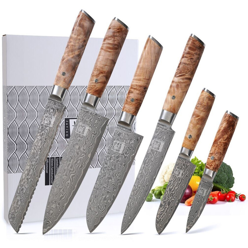 Zayiko Kinone 6-teiliges Messer-Set – Hochwertige Küchenschneider für jede Gelegenheit Zayiko Kinone 6-teiliges Messer-Set – Hochwertige Küchenschneider für jede Gelegenheit
