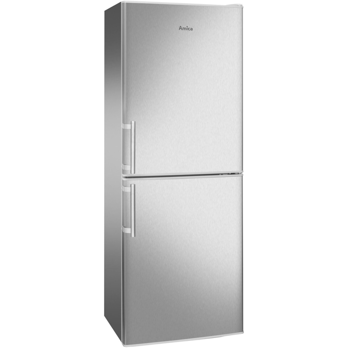 Amica KGC 384 111 Inox - Energieeffizienter Kühlschrank mit Edelstahl-Oberfläche Amica KGC 384 111 Inox - Energieeffizienter Kühlschrank mit Edelstahl-Oberfläche