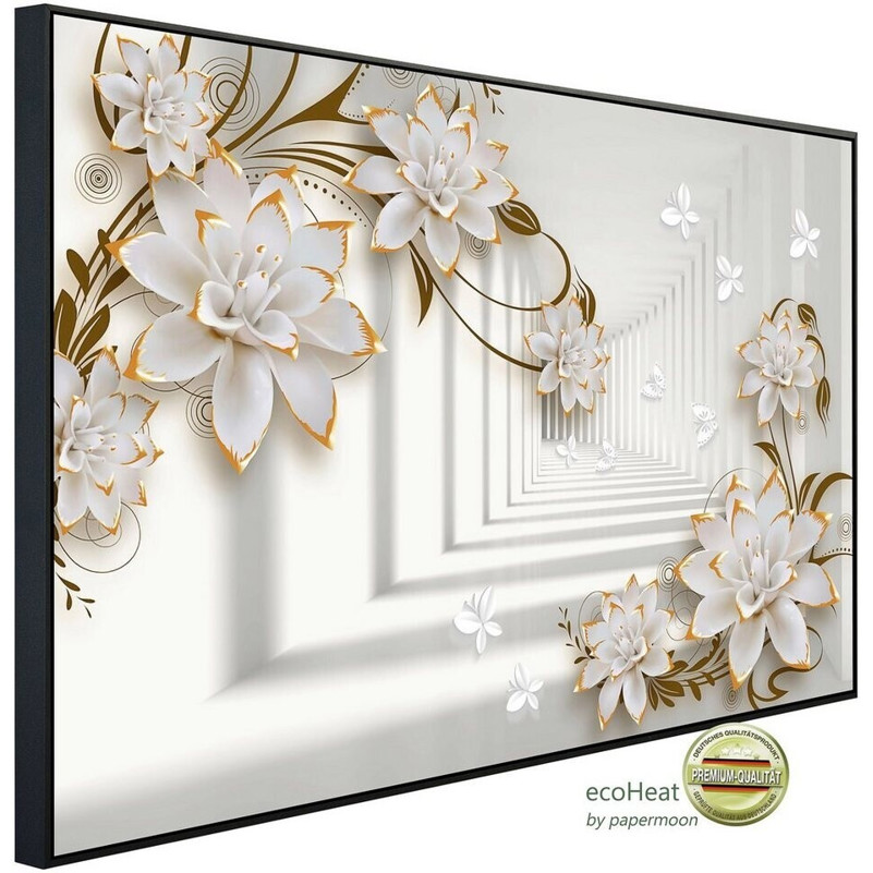 PaperMoon Elektroheizung mit Blumenmuster - 120x90x3 cm, 1200 W, Bunt (38043344-0)