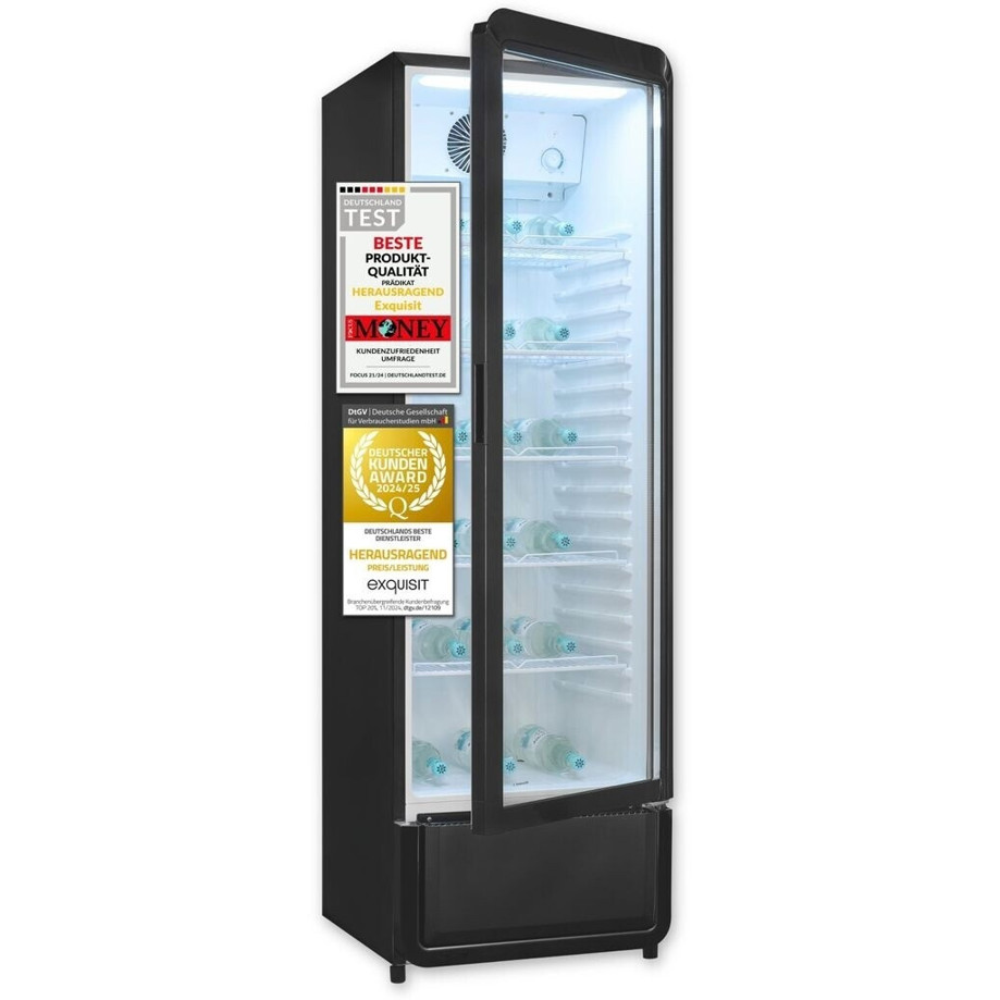 Exquisit GKS260-GT-430D Kühlschrank - Schwarz