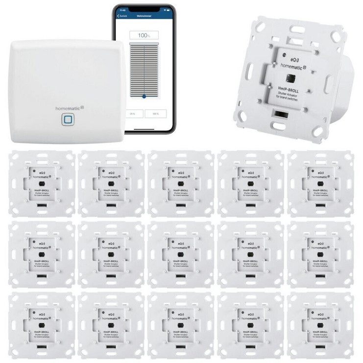 Homematic IP Access Point 244550D Set – 16 Rolladen Steuerungssystem