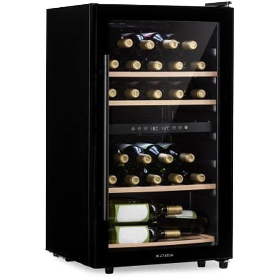 Klarstein Barossa 34 Duo - Eleganter Weinkühlschrank für 34 Flaschen