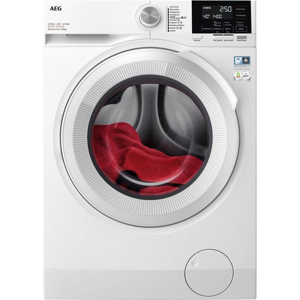 AEG LWR7B60480 Waschtrockner - Effiziente Reinigung und Trocknung in einem Gerät