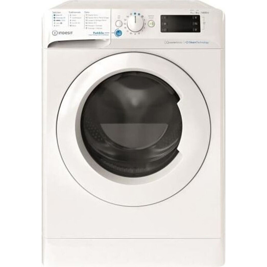 Indesit Waschtrockner BDE76435WVFR - Effiziente Waschen und Trocknen in einem Gerät
