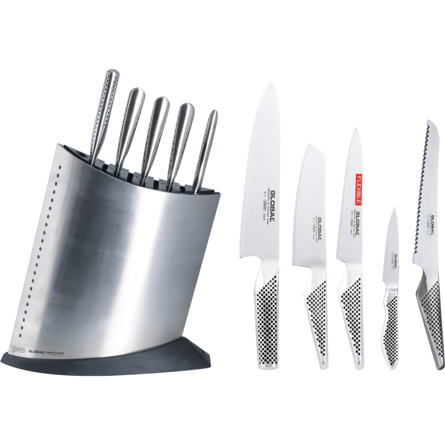 Global Messerblock Set – 6-teilig Global Messerblock Set – 6-teilig