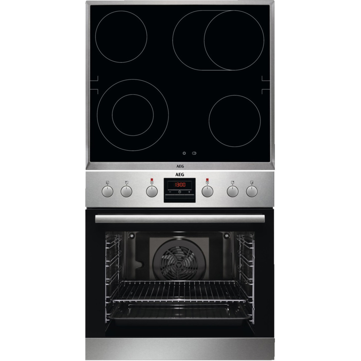 AEG Kombi3025 Set: EES33101ZM Herd + HE604062XB Kochfeld + TR1LV Zubehör