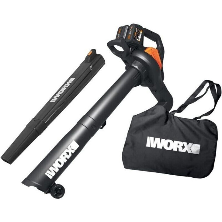 Worx WG583E.9 Laubsauger Set mit 2x 4.0 Ah Akkus und Ladegerät Worx WG583E.9 Laubsauger Set mit 2x 4.0 Ah Akkus und Ladegerät
