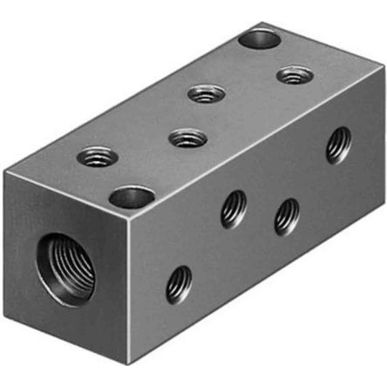 Aluminium Eloxierter Ventilverteiler - 1x mit 12x M5-Buchse - ISO 8573-1:2010 - RoHS-kompatibel Aluminium Eloxierter Ventilverteiler - 1x mit 12x M5-Buchse - ISO 8573-1:2010 - RoHS-kompatibel