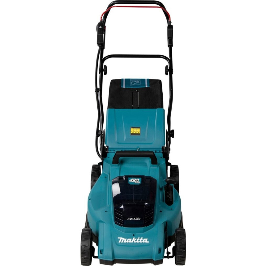 Makita DLM480PT2 Akku-Rasenmäher Set - 48V, 2x 5Ah Akkus, 46 cm Schnittbreite