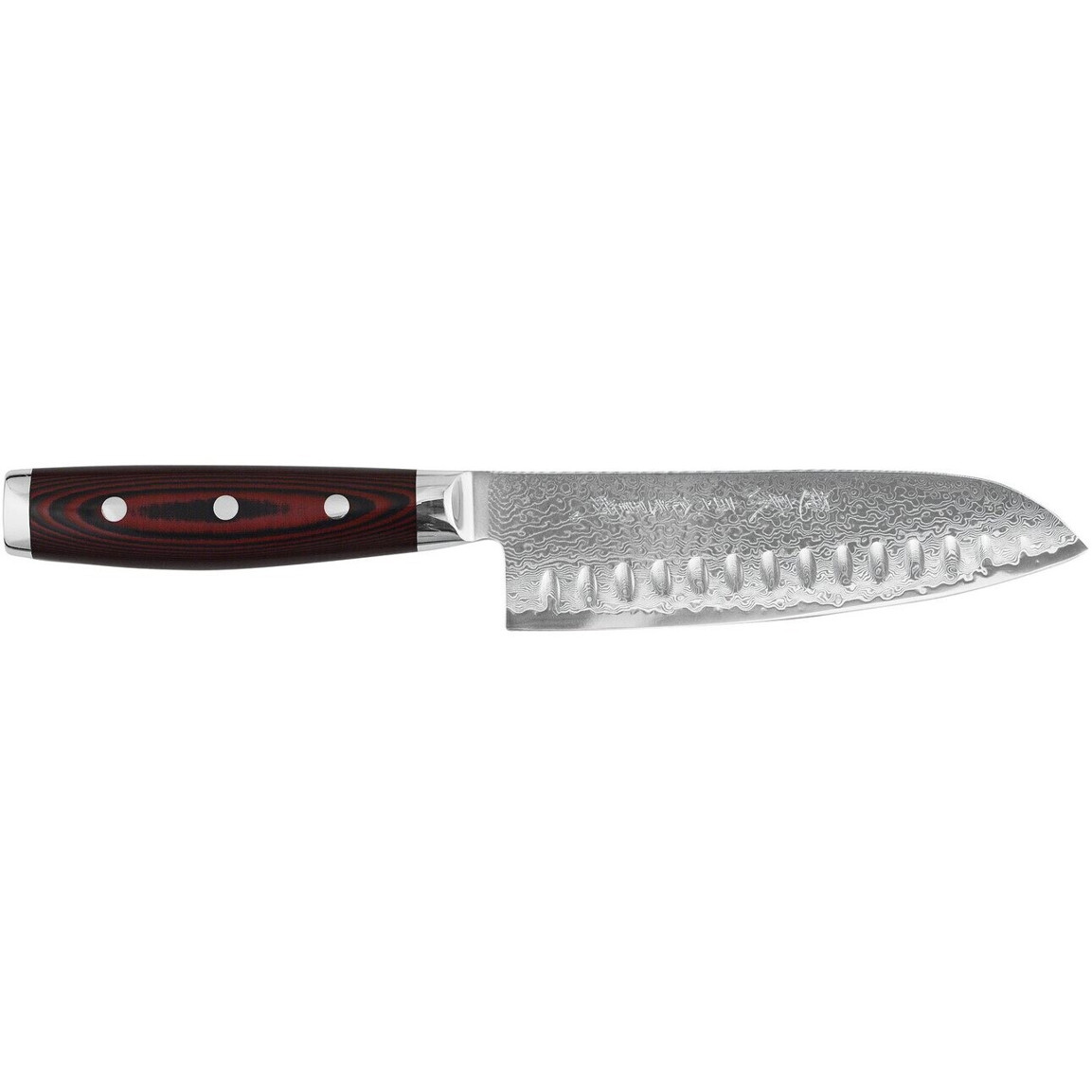 Yaxell Super Gou Santoku Messer 161 Lagen Damast mit Kulle (HP-Y-37118) Yaxell Super Gou Santoku Messer 161 Lagen Damast mit Kulle (HP-Y-37118)