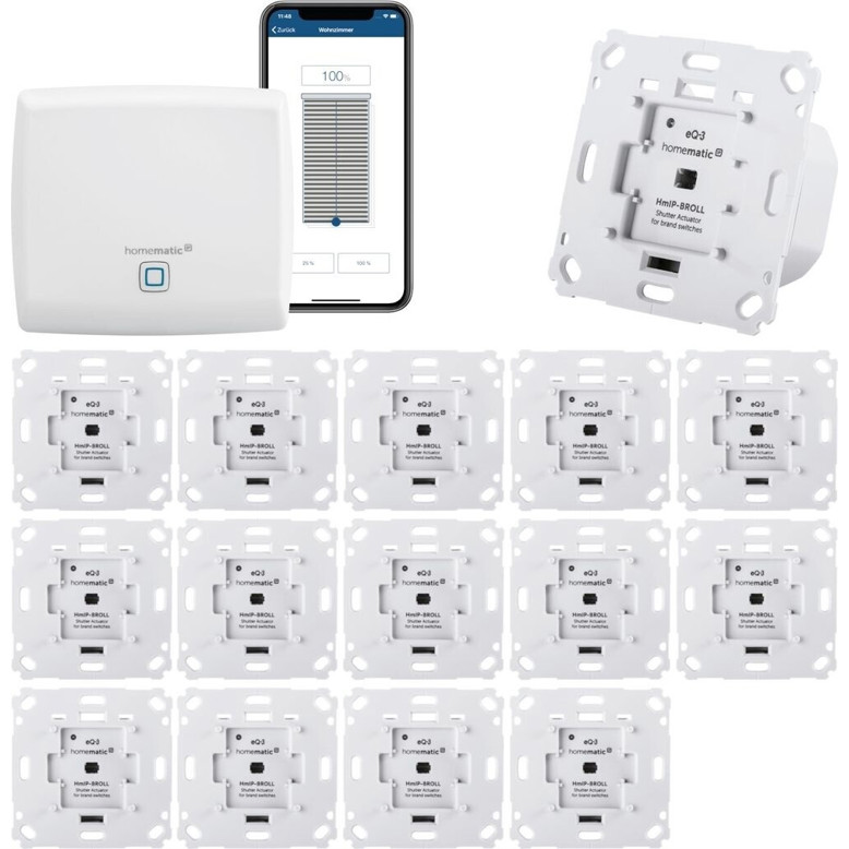 Homematic IP Access Point 244551C - Set für Rollläden - 15 Stück