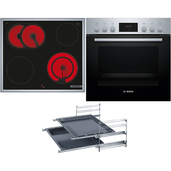 Bosch HND211RS63 Einbauherd mit Touch-Control und Edelstahl-Design