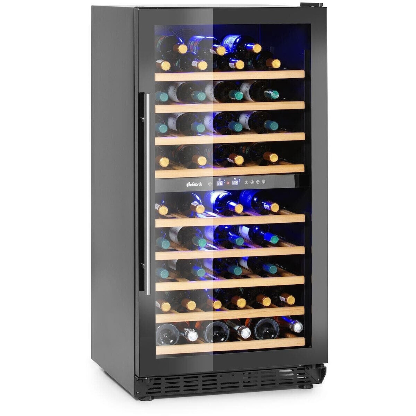 Hendi 2-Zonen Weinkühlschrank für 72 Flaschen – 232L Kapazität