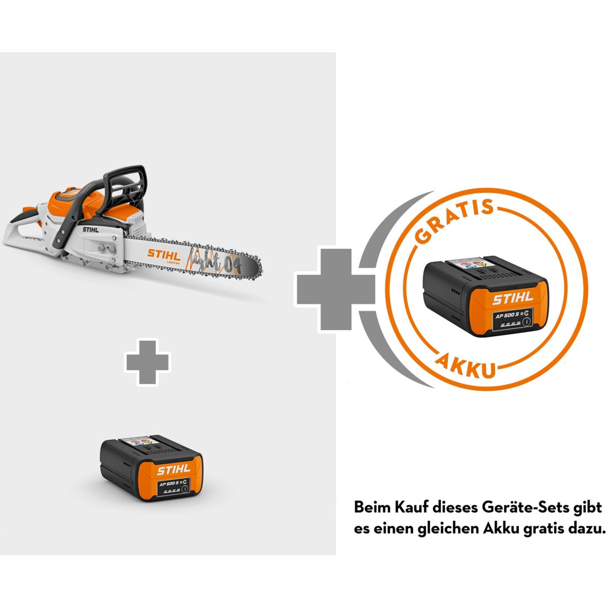 Stihl MSA 300 C-O - Kettensäge mit 2x Akku AP 500 S