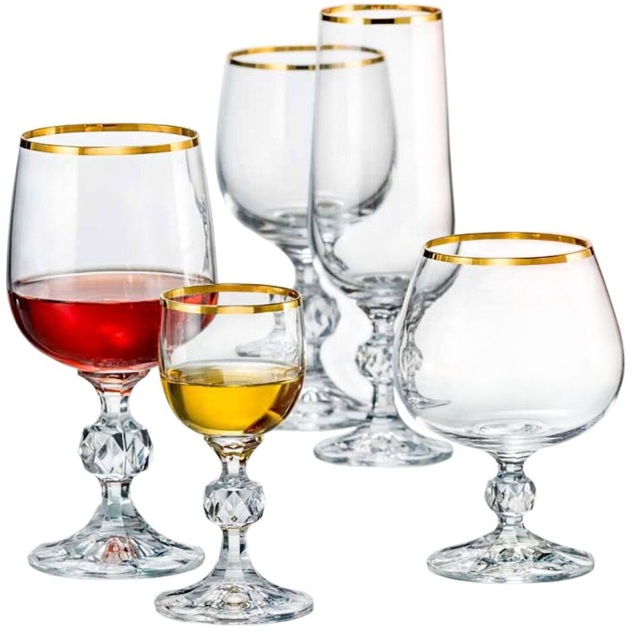 Bohemia Cristal 24-teiliges Gläser Set - Elegante Bargläser für besondere Anlässe Bohemia Cristal 24-teiliges Gläser Set - Elegante Bargläser für besondere Anlässe