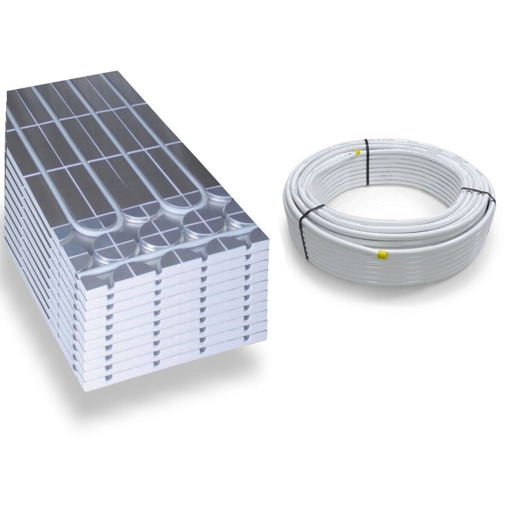 HoWaTech Fußbodenheizung Warmwasser Trockenestrich 5 m² (15001050)