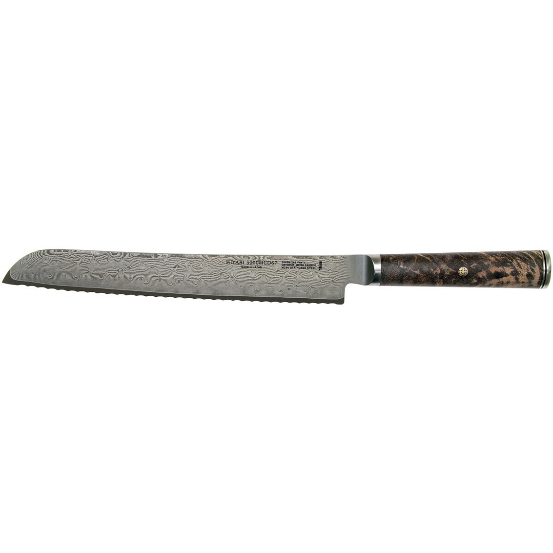 ZWILLING Miyabi 5000MCD 67 Brotmesser - 24 cm, Premium Küchenmesser für Brotliebhaber ZWILLING Miyabi 5000MCD 67 Brotmesser - 24 cm, Premium Küchenmesser für Brotliebhaber
