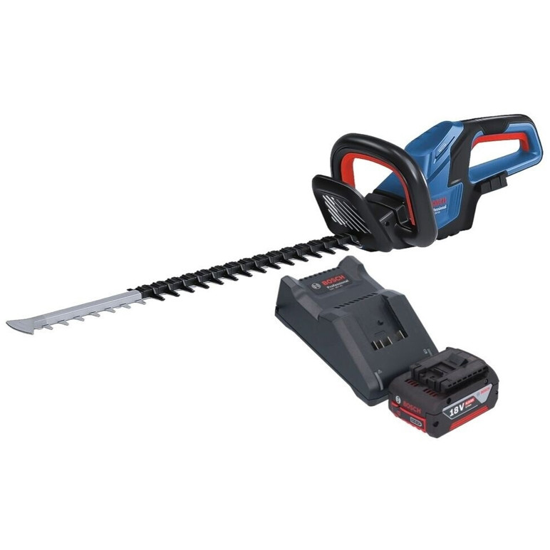 Bosch GHE 18V-50 Professional Heckenschneider – 1x 4Ah Akku + Ladegerät Bosch GHE 18V-50 Professional Heckenschneider – 1x 4Ah Akku + Ladegerät