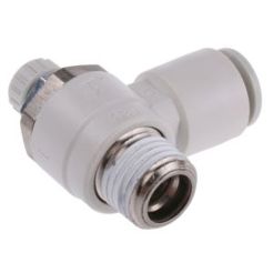 Durchflussregler Außengewinde 1/4" | Drehzahlregelung | Rohr-Ø 8mm | 1MPa