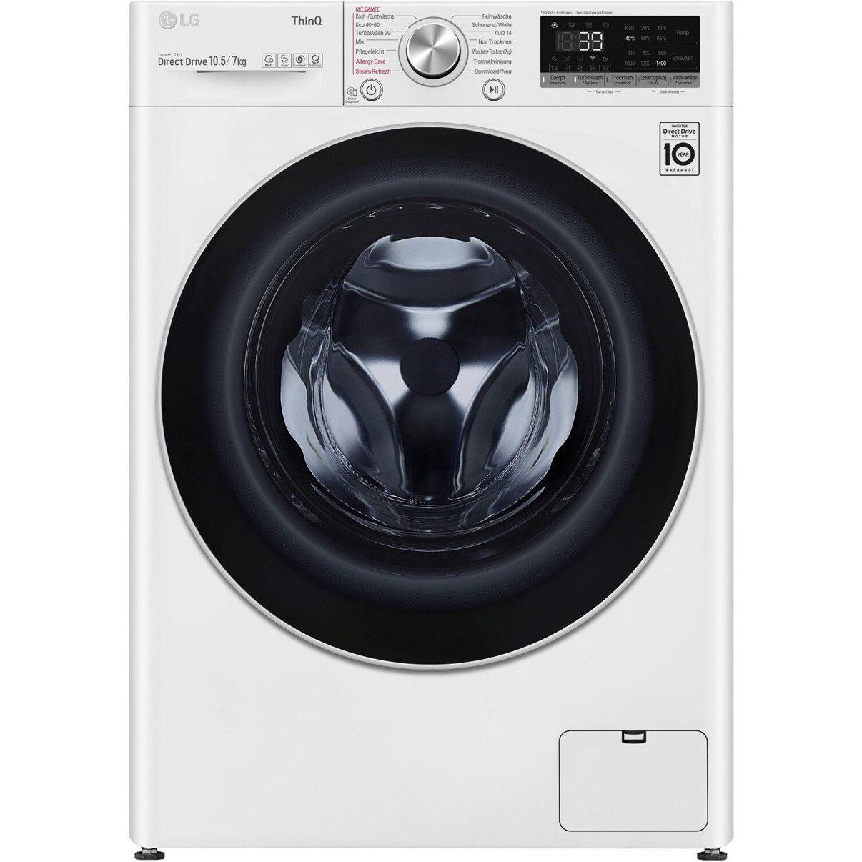 LG Waschtrockner V7WD107H2E – Top Leistung und Energieeffizienz