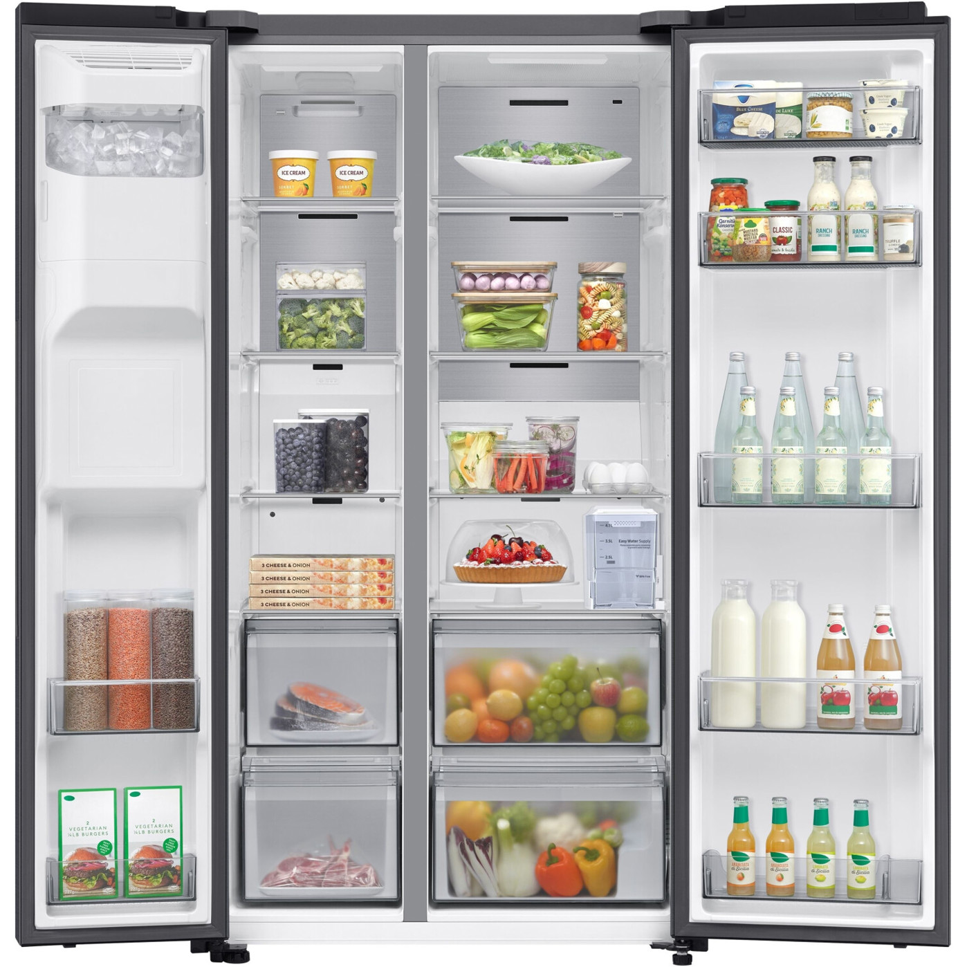 Samsung RS70F67KCFEF Side-by-Side Kühlschrank mit No-Frost Technologie