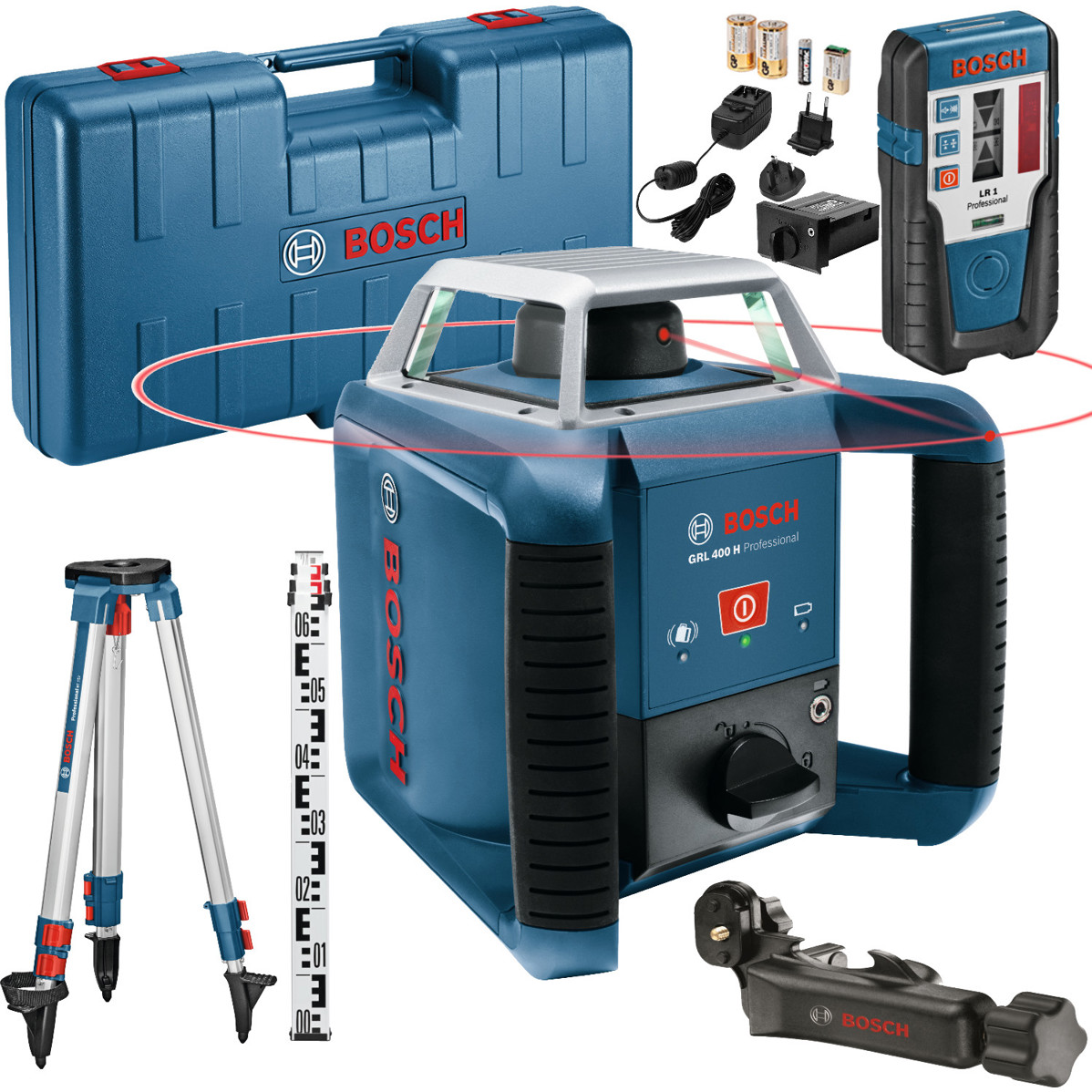 Bosch GRL 400 H Professional Baulaser Set - Präzisionsniveau mit Zubehör (0 615 994 0JY) Bosch GRL 400 H Professional Baulaser Set - Präzisionsniveau mit Zubehör (0 615 994 0JY)