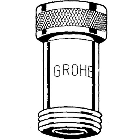 Grohe DN 20 Doppel-Rückflussverhinderer für Badarmaturen - 3/4 Zoll, chrom (14159000) Grohe DN 20 Doppel-Rückflussverhinderer für Badarmaturen - 3/4 Zoll, chrom (14159000)