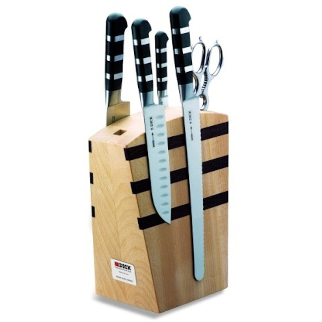 Friedr. Dick 1905 Magnetmesserblock 5-teilig - Hochwertige Messer Aufbewahrung Friedr. Dick 1905 Magnetmesserblock 5-teilig - Hochwertige Messer Aufbewahrung